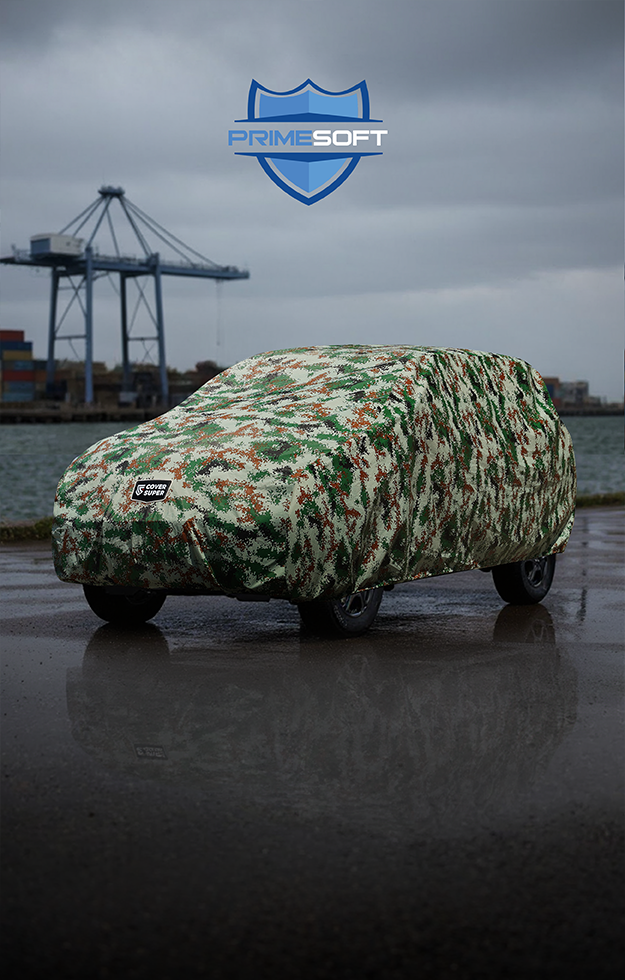 CAMO GREEN PRIME SOFT CAR COVER